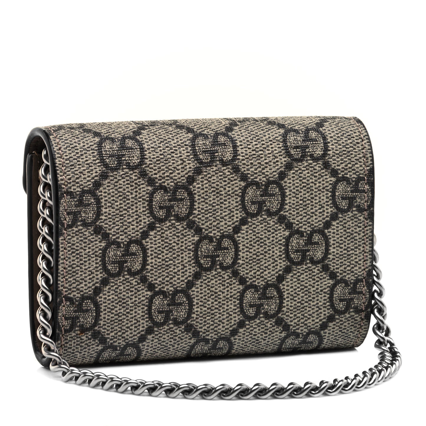 GG Supreme Monogram Dionysus Coin Purse Taupe