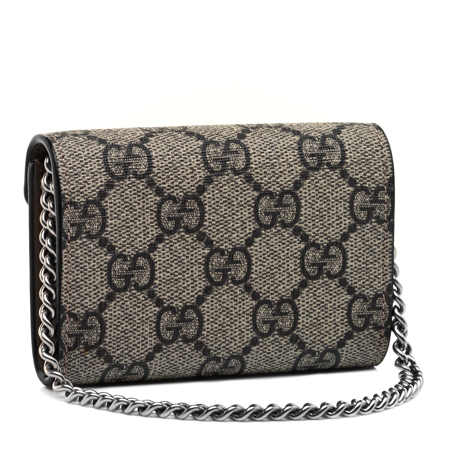 Gucci GG Supreme Monogram Dionysus Coin Purse Taupe 3 of 10