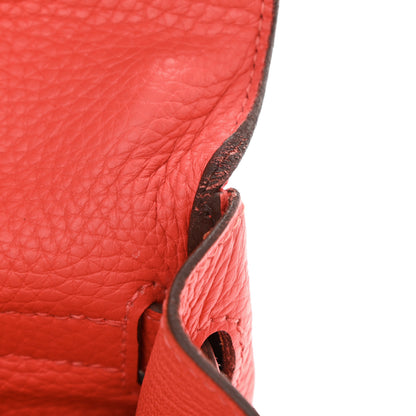 Hermes Taurillon Clemence Kelly Retourne 32 Rouge Pivoine 13 of 14