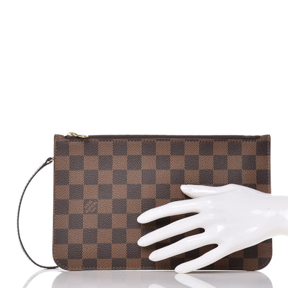 Louis Vuitton Damier Ebene Neverfull MM GM Pochette 2 of 9