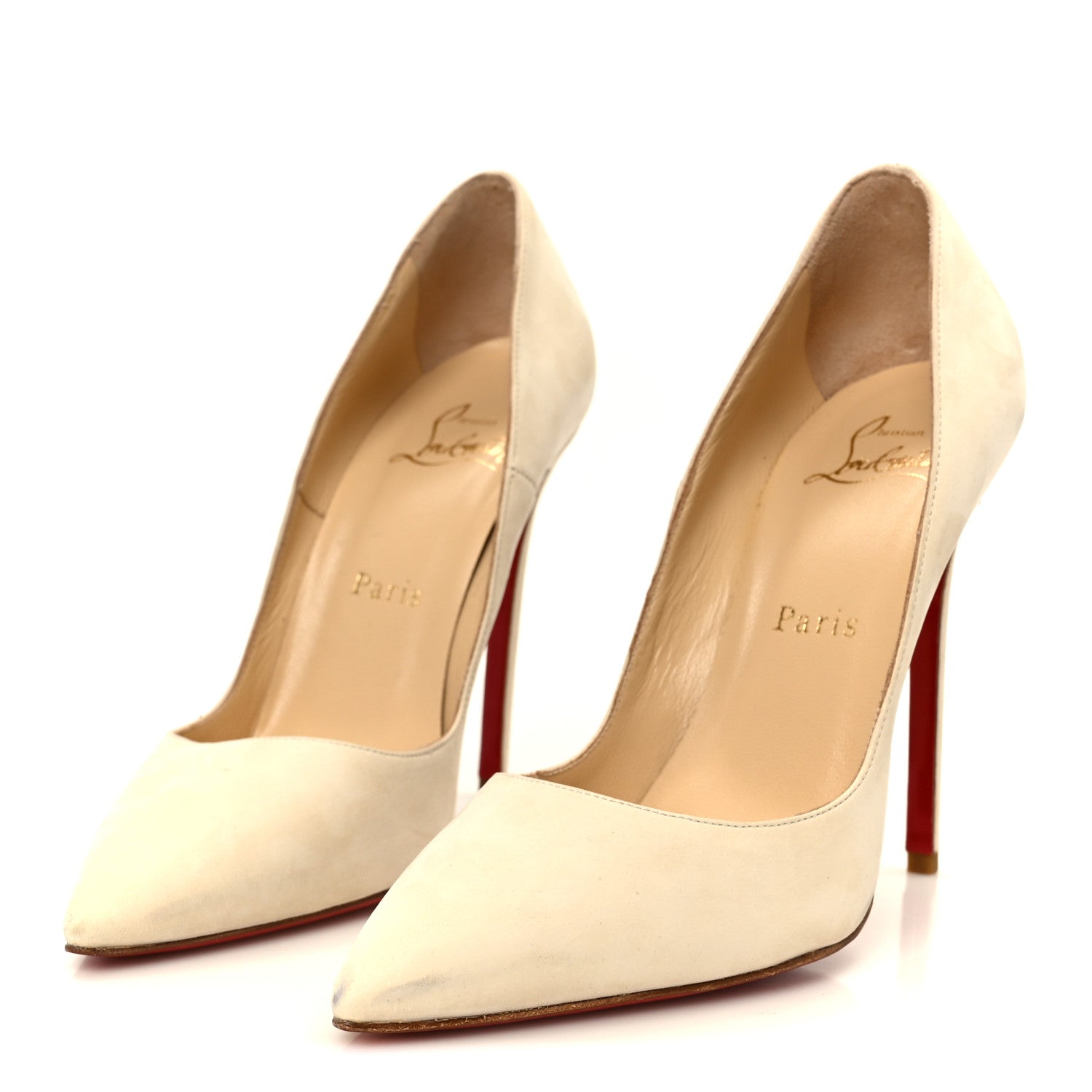 Christian Louboutin Suede So Kate 120 Pumps 37 Off White 1849502