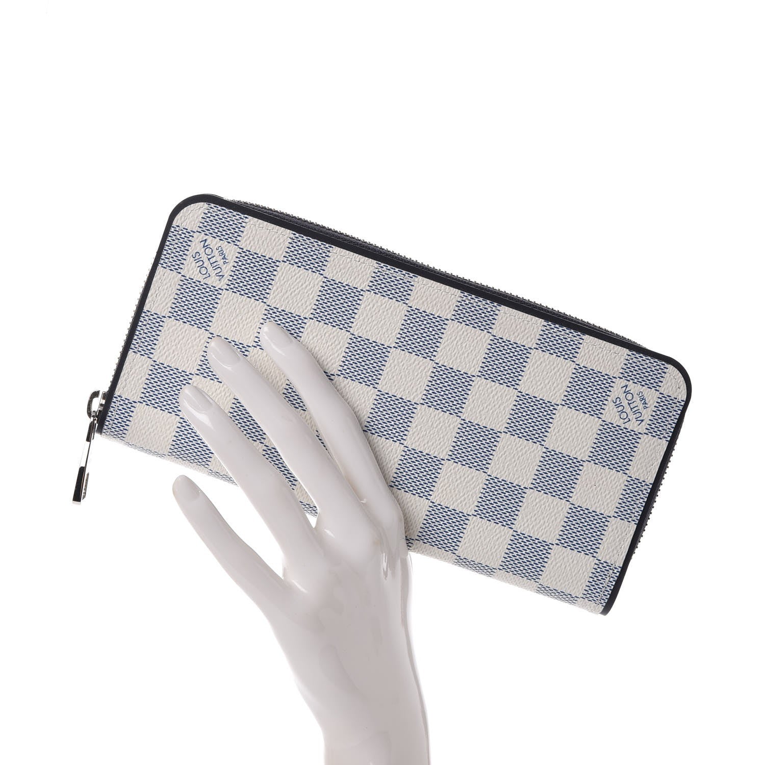 Louis Vuitton Damier Coastline Zippy Vertical Wallet 2 of 7