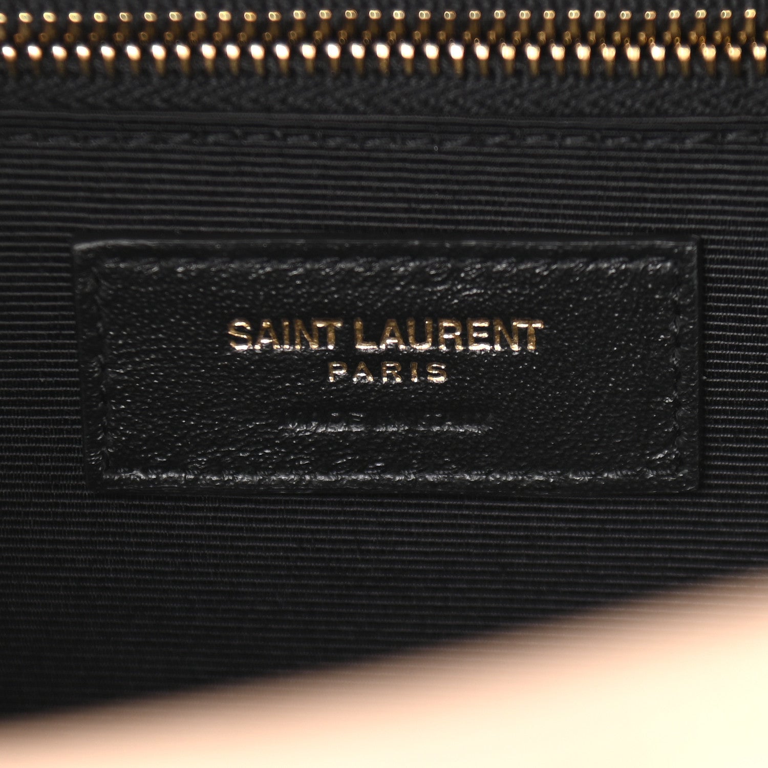 Saint Laurent Grain De Poudre Mixed Matelasse Large Triquilt Monogram Satchel Dark Beige 7 of 7