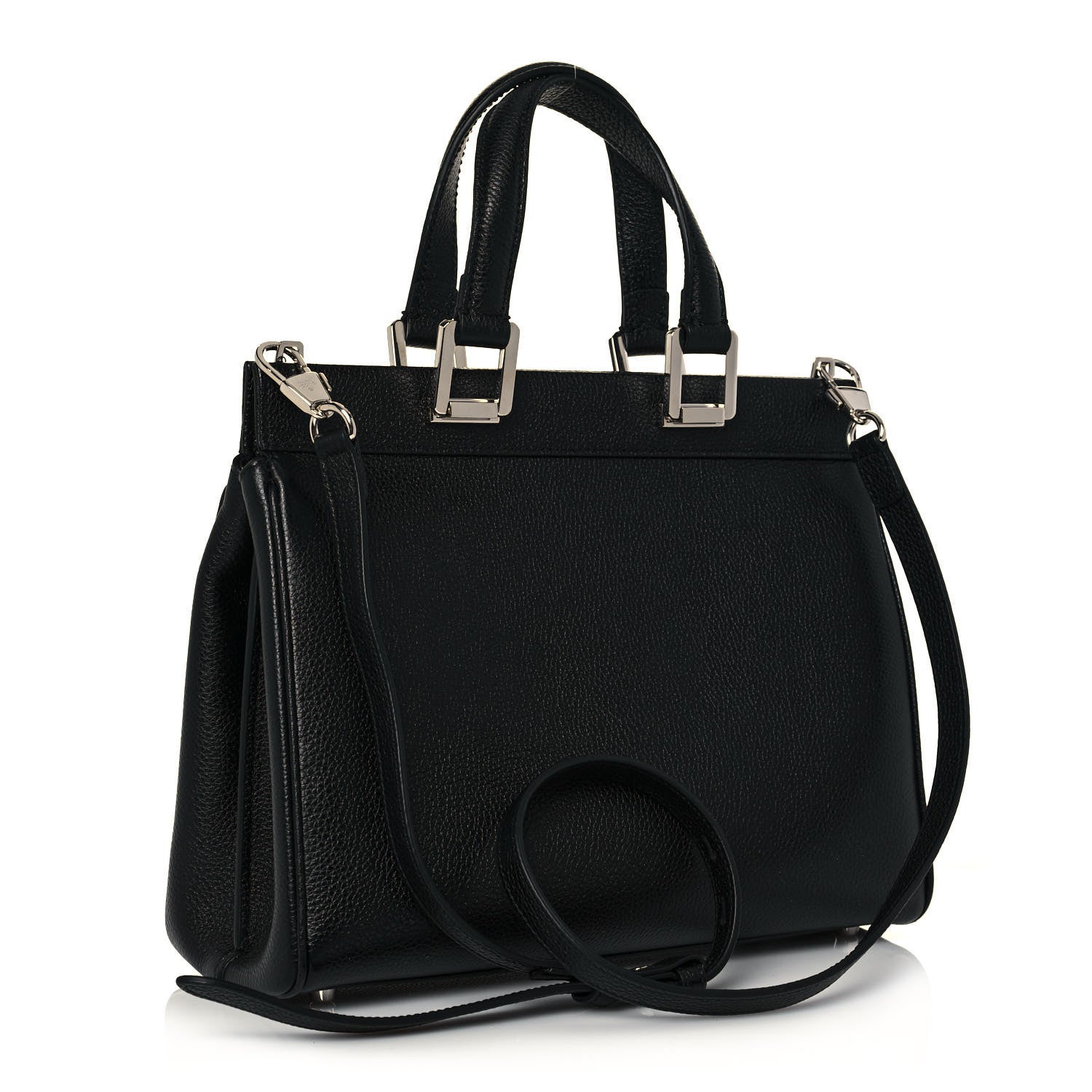 Gucci Grainy Calfskin Small Zumi Top Handle Bag Black 3 of 13