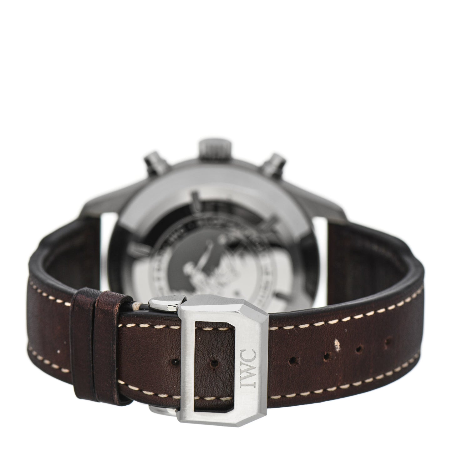 Stainless Steel Calfskin 43mm Pilot "Le Petit Prince" Chronograph Automatic Watch Blue IW377706