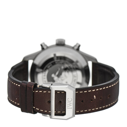 IWC Stainless Steel Calfskin 43mm Pilot "Le Petit Prince" Chronograph Automatic Watch Blue IW377706 3 of 6