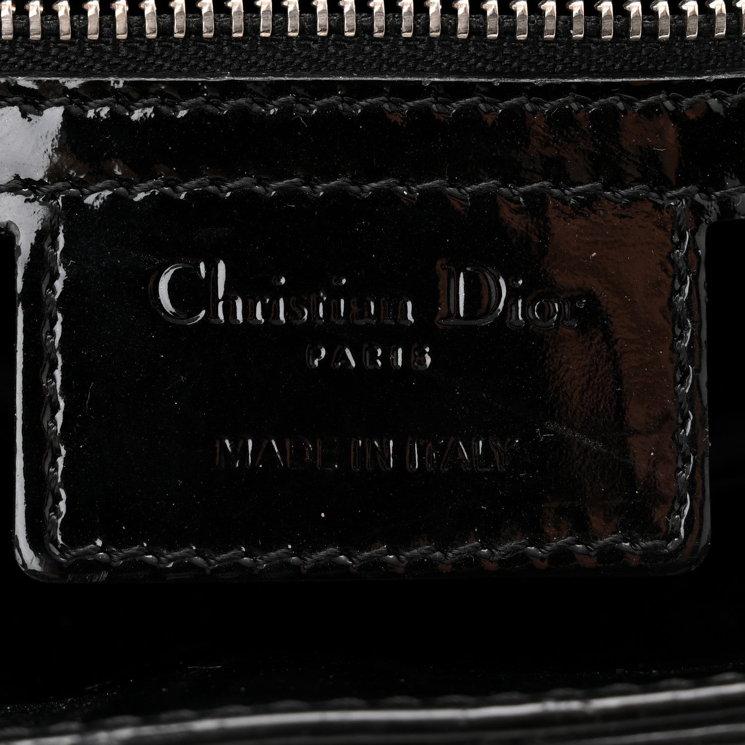 Christian Dior Patent Cannage Large Lady Dior Black 6 of 10