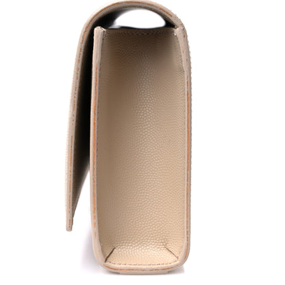 Saint Laurent Grain De Poudre Classic Monogram Cassandre Clutch Nude Powder 12 of 13