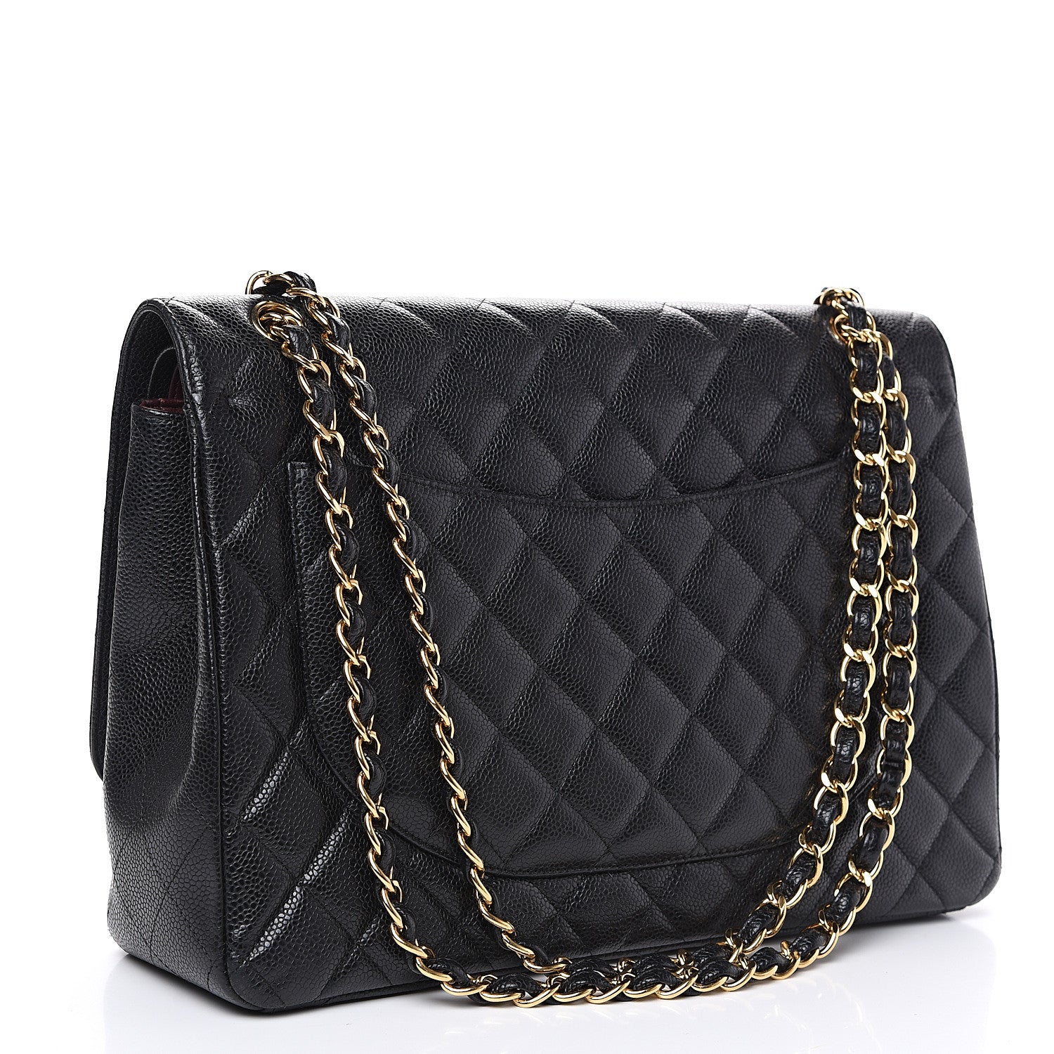 Chanel Caviar Quilted Maxi Double Flap Black 2 of 15