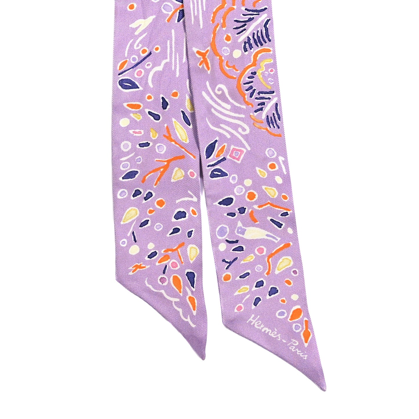Silk Isola Di Primavera Twilly Lilas Orange Jaune