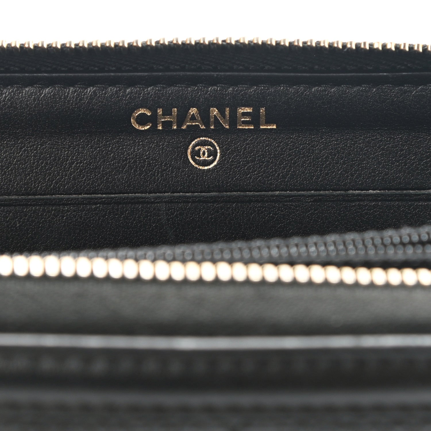 Chanel Caviar Quilted Medium Filigree Zip Around Wallet Black 6 of 9