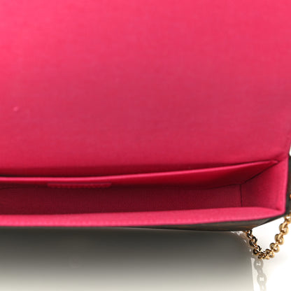 Louis Vuitton Monogram 2021 Christmas Animation Hollywood Pochette Felicie Chain Wallet Fuchsia 6 of 17