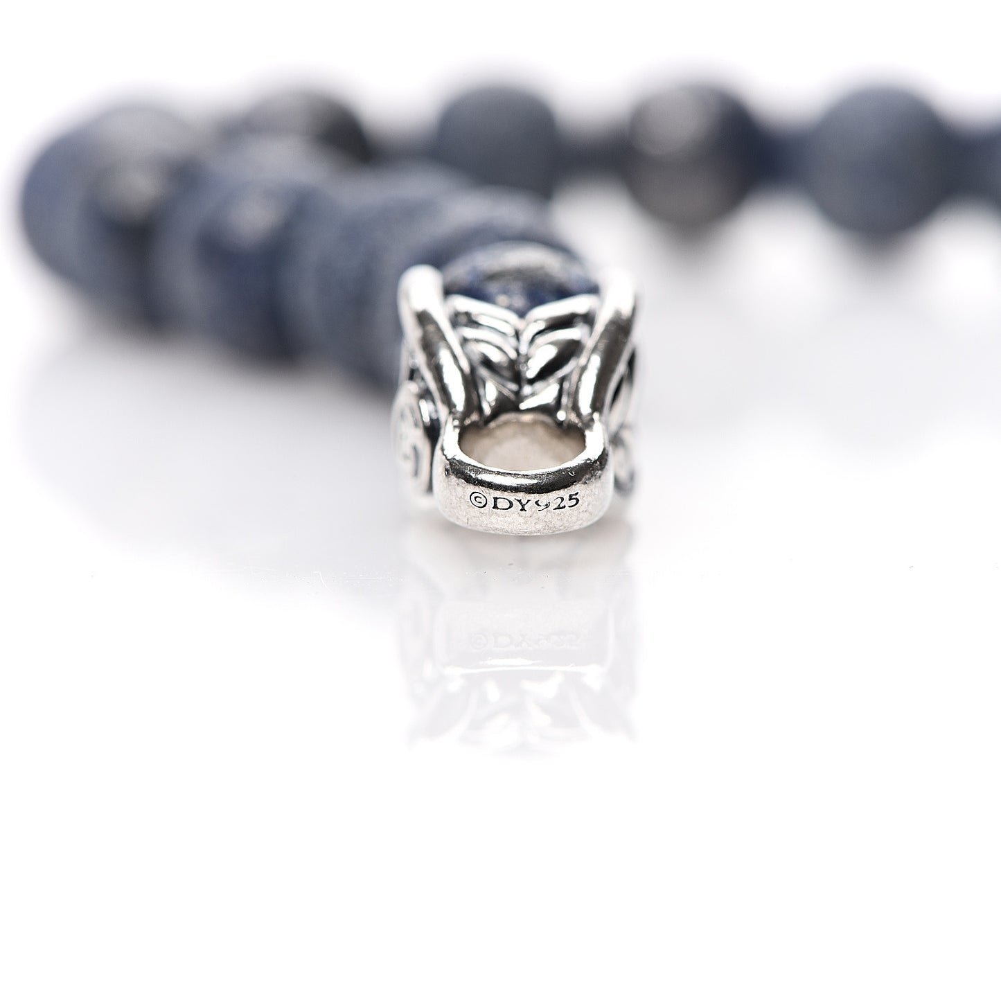 Sterling Silver Lapis Lazuli 8mm Spiritual Beads Bracelet