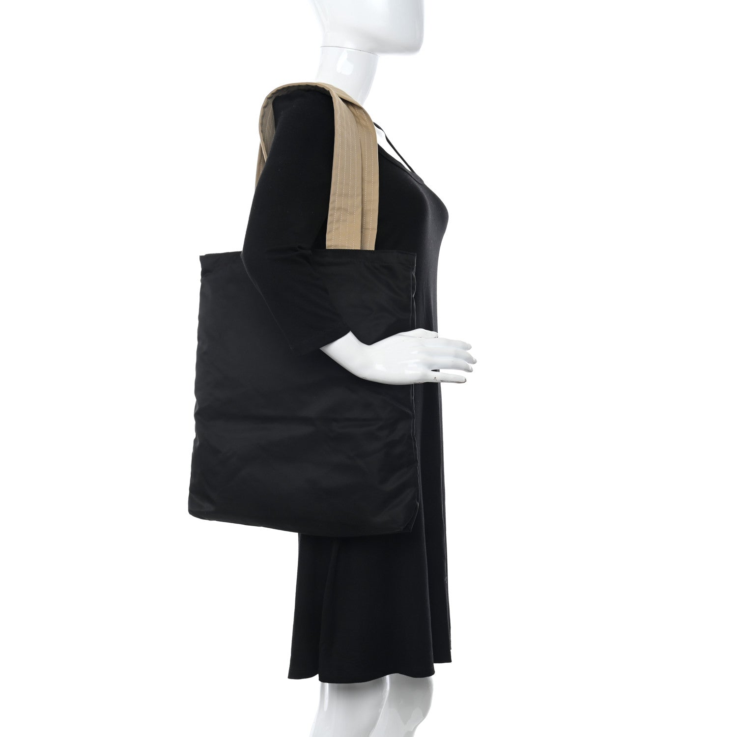 Burberry Nylon Trench Medium Trench Tote Bag Black 2 of 9