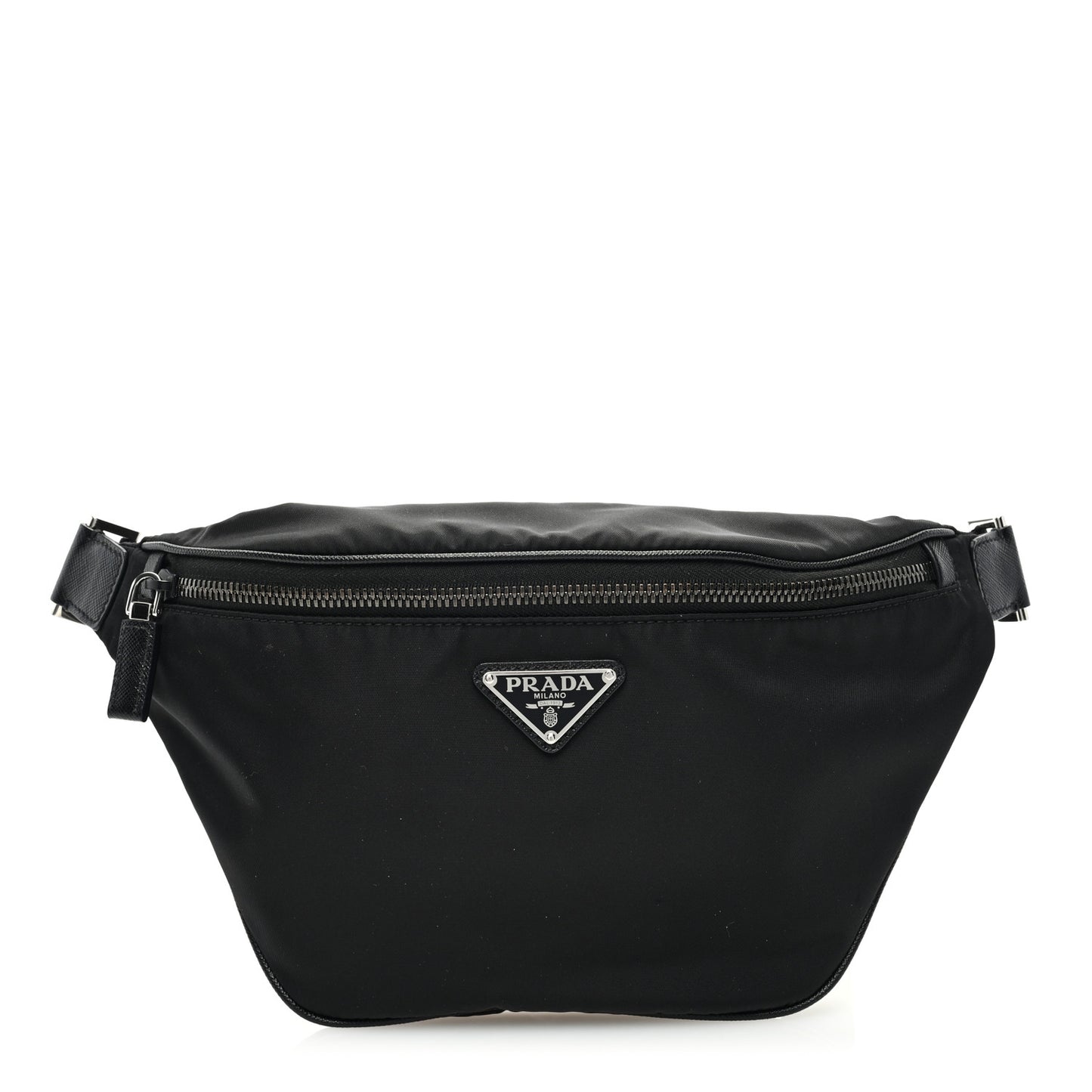 Re-Nylon Saffiano Belt Bag Black