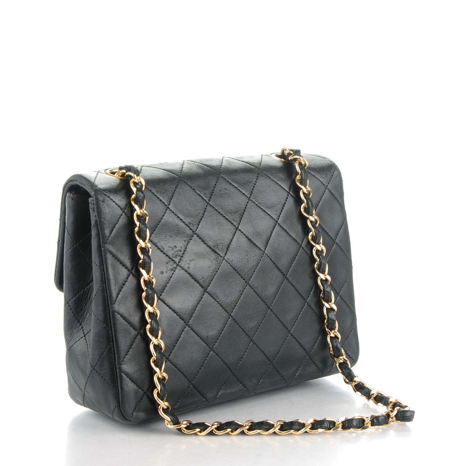 Chanel Lambskin Quilted Mini Square Flap Black 3 of 10