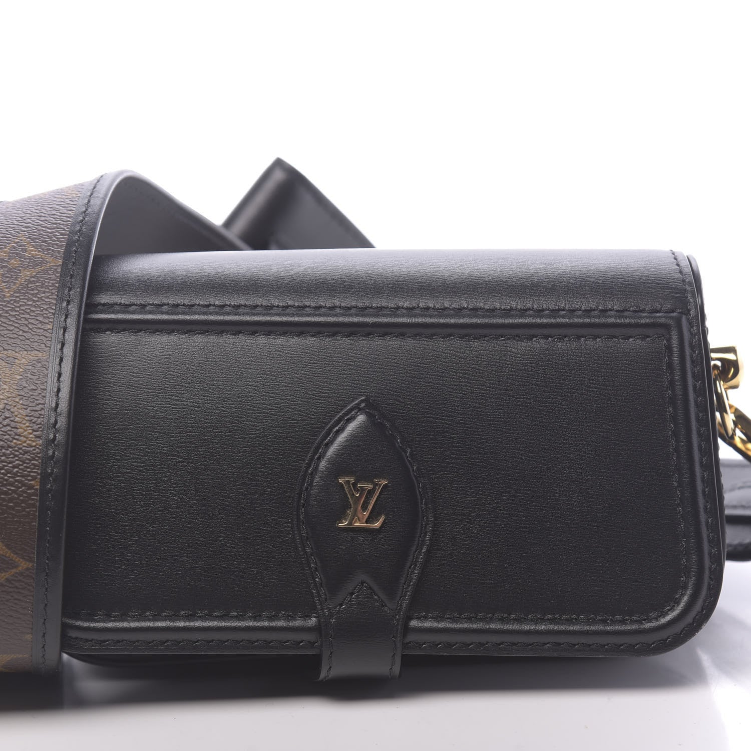 Louis Vuitton Calfskin Monogram Officier Pouch Black 9 of 9