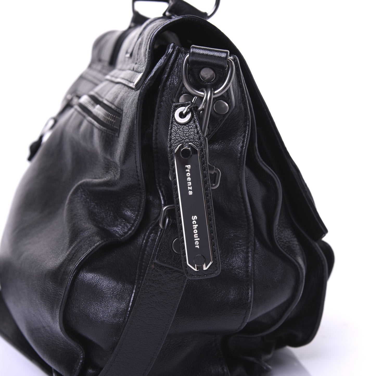 Lambskin Medium PS1 Satchel Black