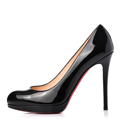 Christian Louboutin Patent New Simple 120 Pumps 37.5 Black 1 of 4