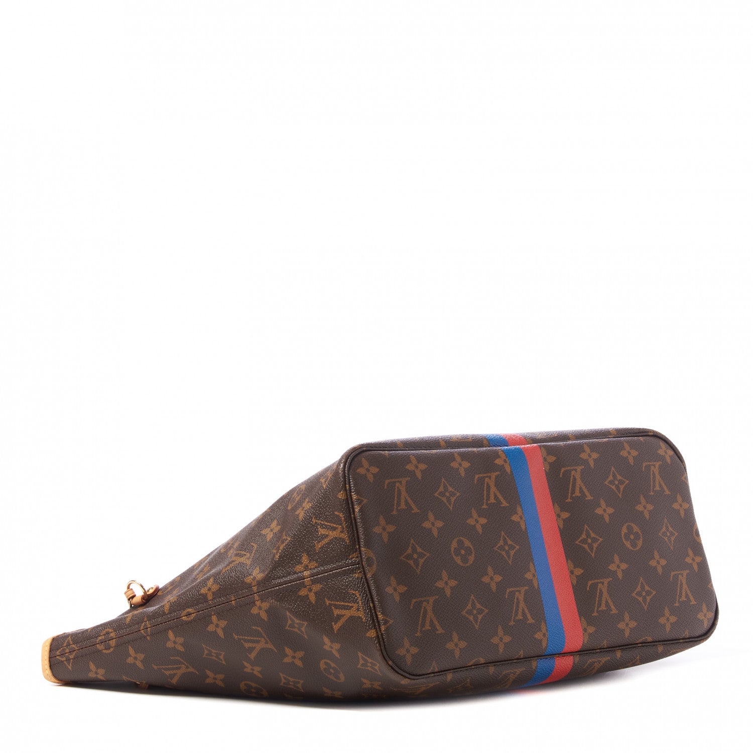 Louis Vuitton Monogram My LV Heritage Neverfull Rouge Blue De France 3 of 8