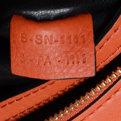 Celine Calfskin Suede Medium Trapeze Orange 12 of 12