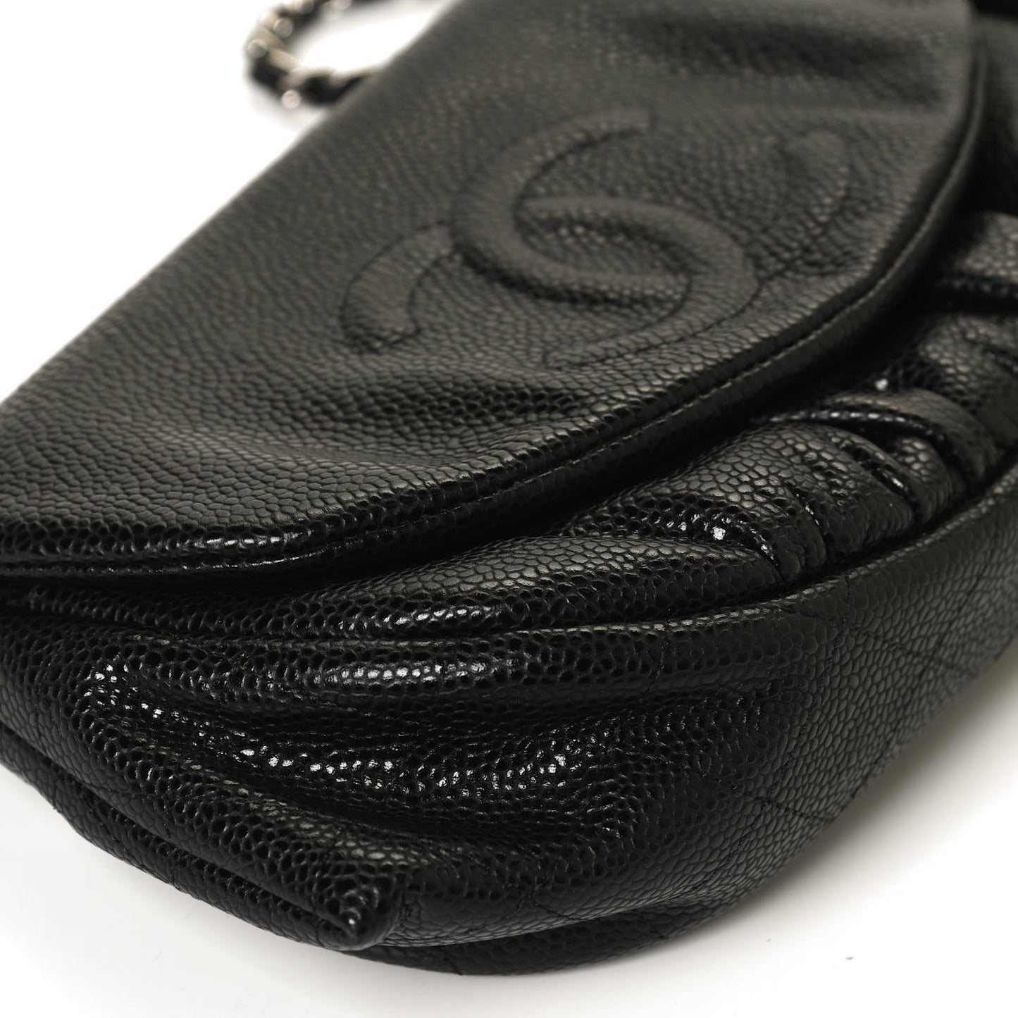 Caviar Half Moon Wallet On Chain WOC Black