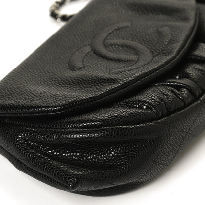 Chanel Caviar Half Moon Wallet On Chain WOC Black 13 of 13