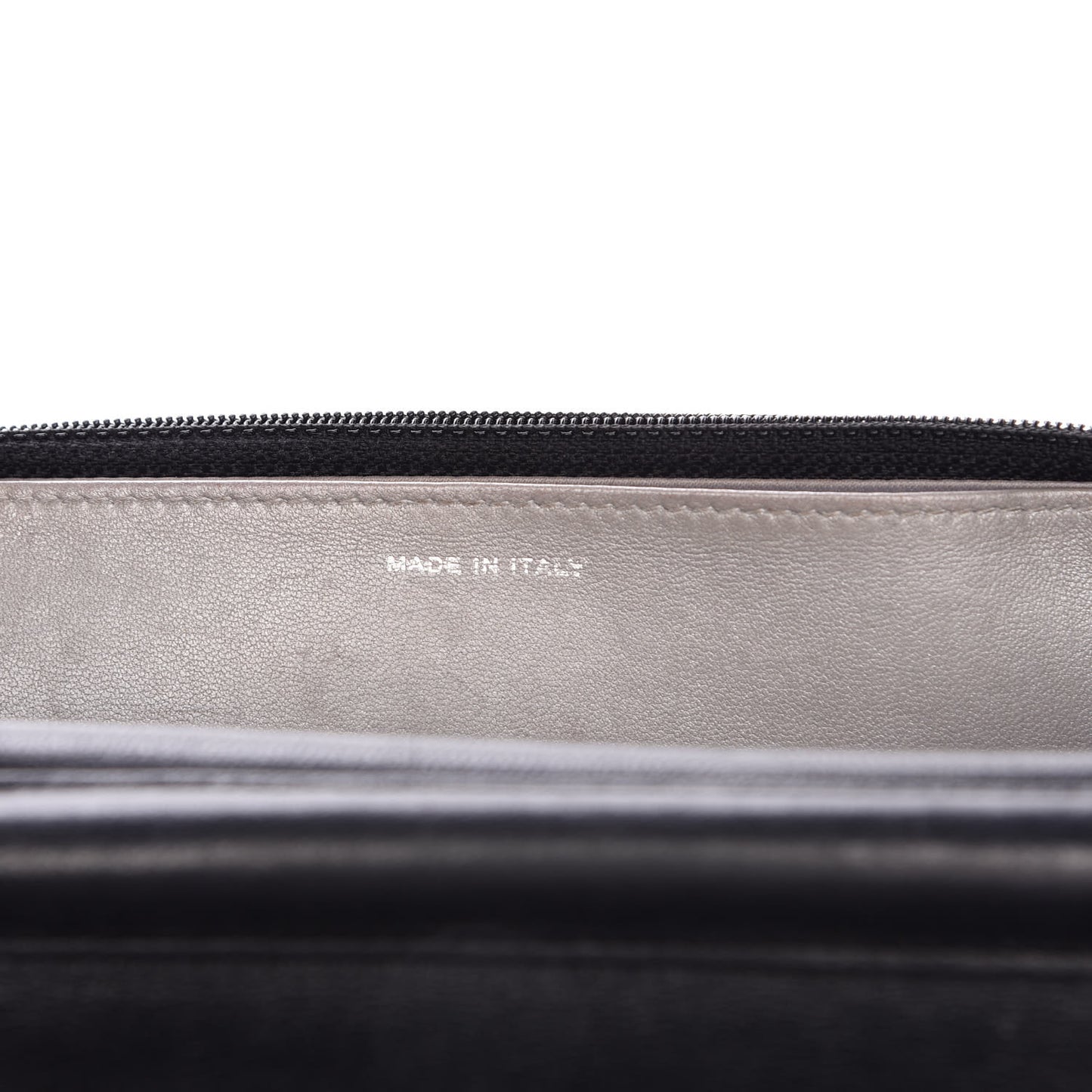 Lambskin Camellia Embossed Wallet on Chain WOC Black