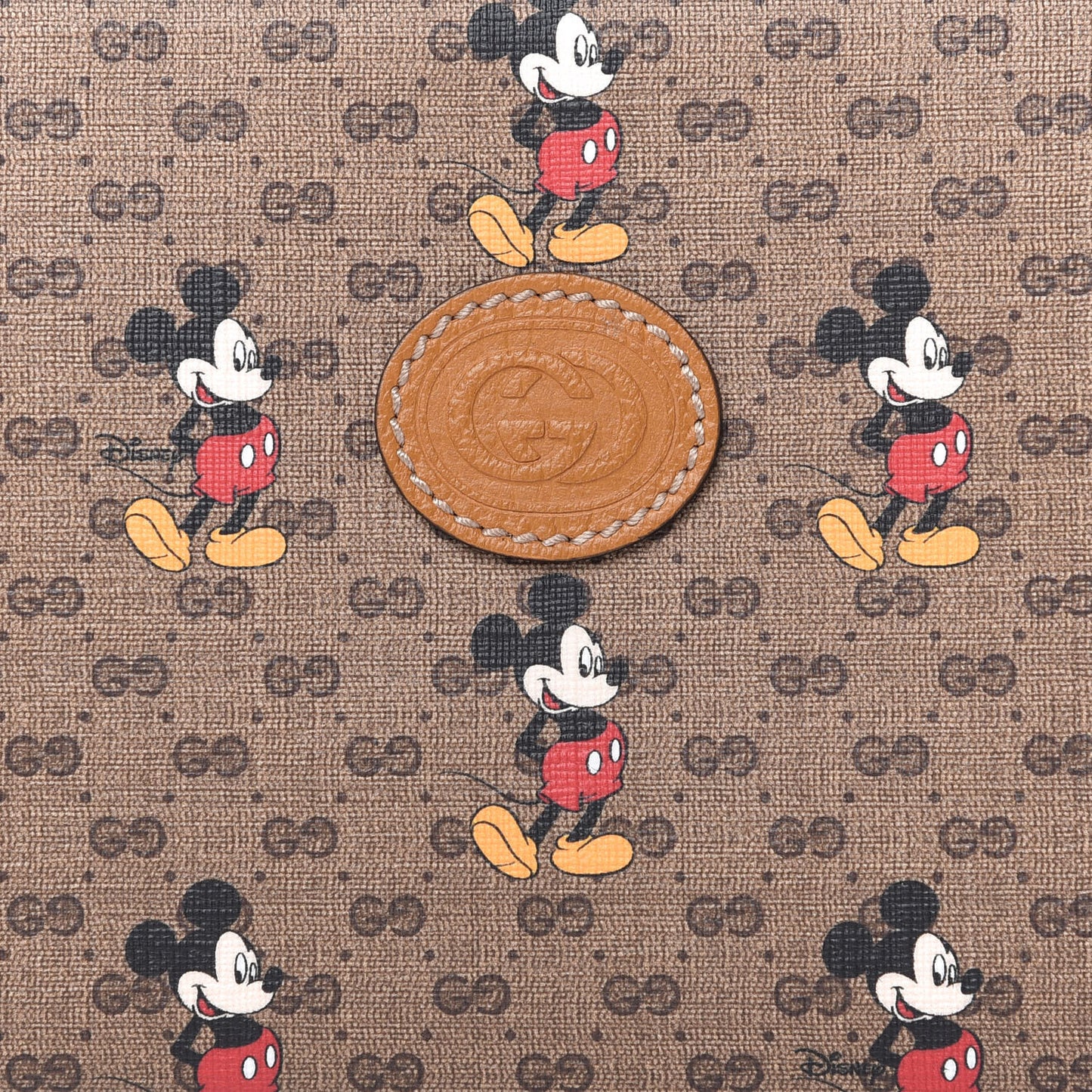 X DISNEY Mini Vintage GG Supreme Monogram Mickey Mouse Small Belt Bag 90 36 Beige Vintage Sun Oil