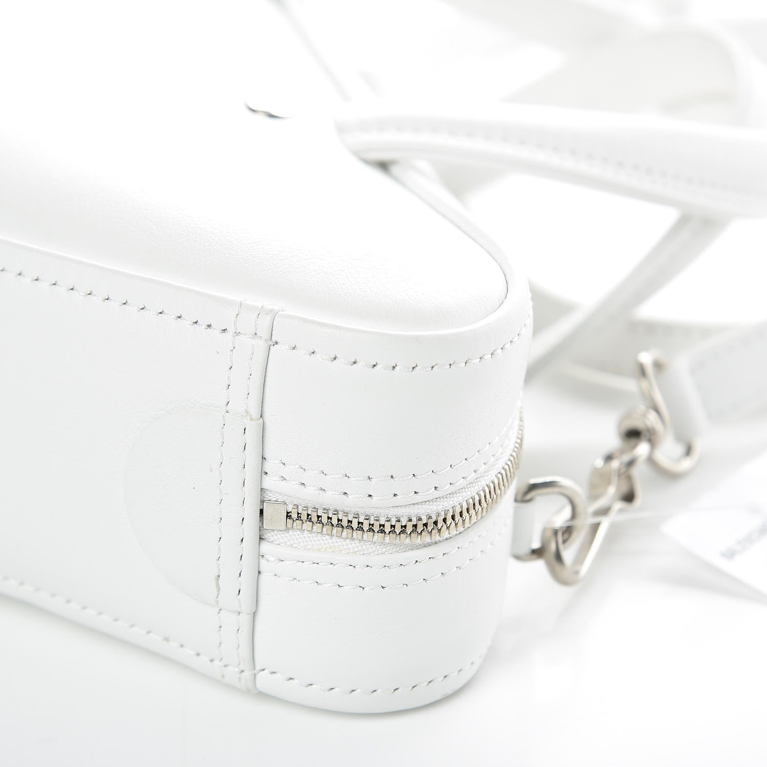 Balenciaga Calfskin XS Triangle Duffle White 7 of 8