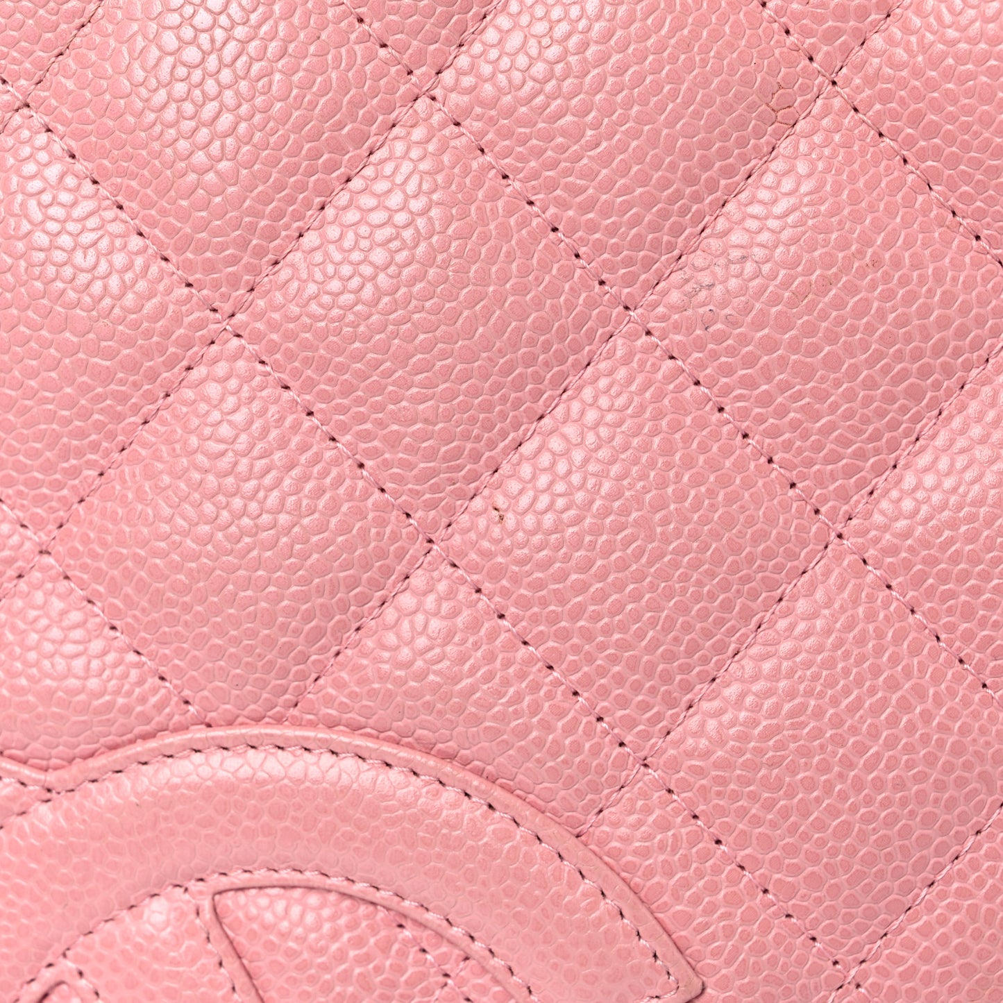 Caviar Quilted Petit Shopping Tote PST Pink