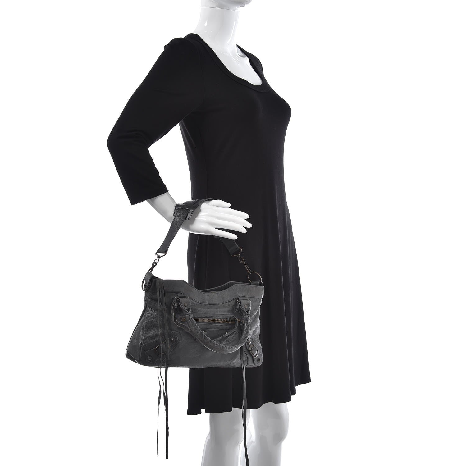 Balenciaga Agneau Classic Hardware First Anthracite 2 of 7