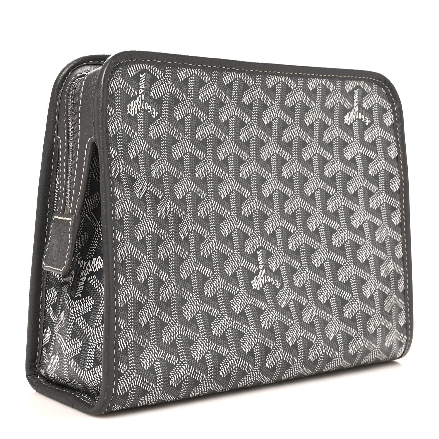 Goyard Goyardine Jouvence MM Toiletry Pouch Grey 3 of 8