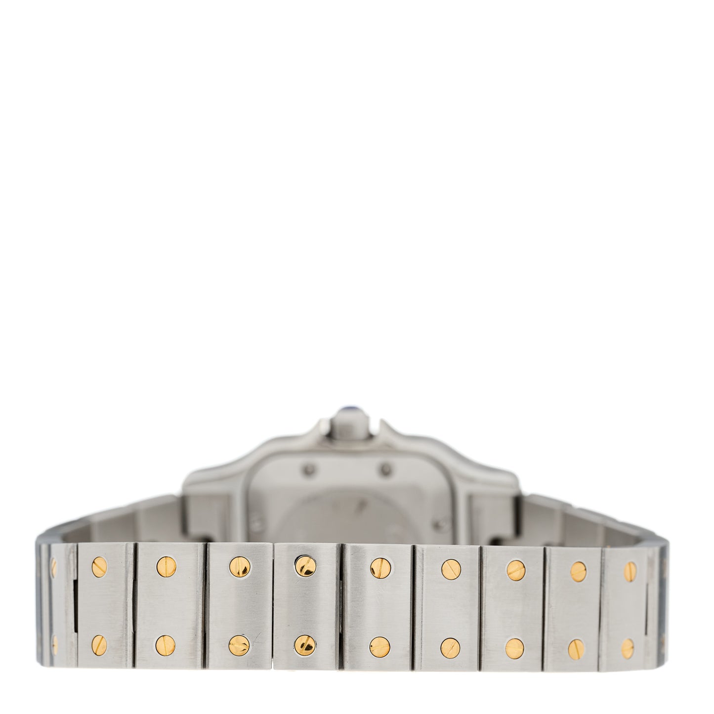 Stainless Steel 18K Yellow Gold 24mm Santos De Cartier Galbee Automatic Watch
