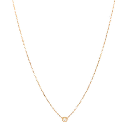 Cartier 18K Pink Gold Diamond XS D'Amour Pendant Necklace 1 of 5