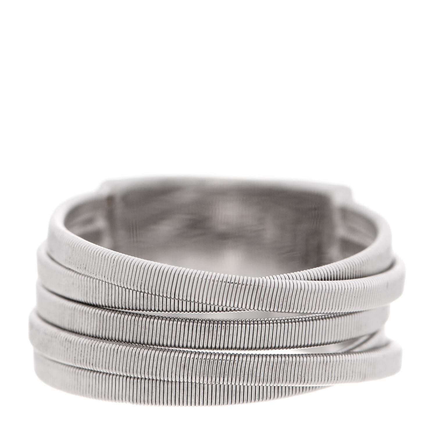 Marco Bicego 18K White Gold Masai Five Strand Ring 51 5.75 1 of 3
