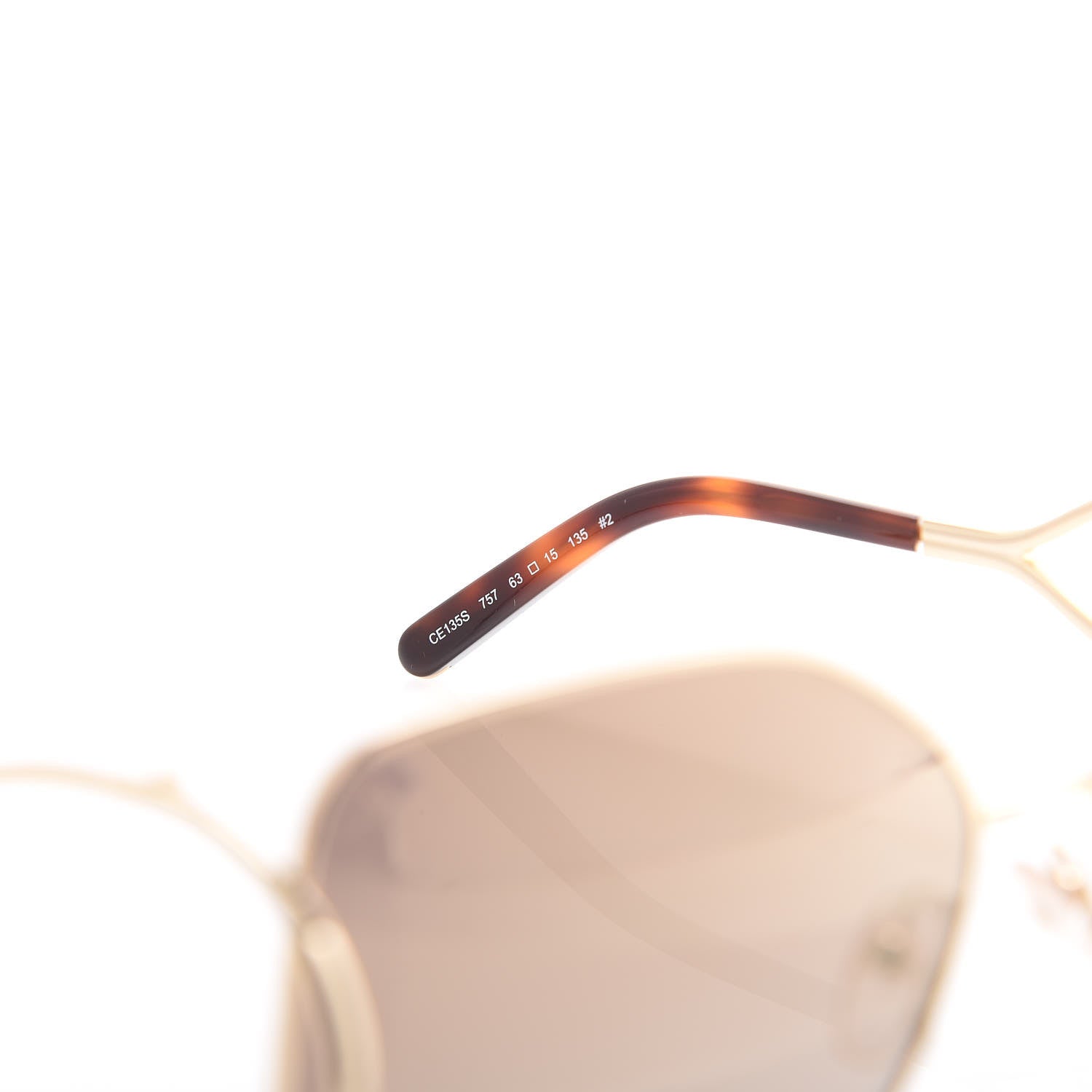 Chloe Jackson Oversized Square Sunglasses CE135S Gold 5 of 6