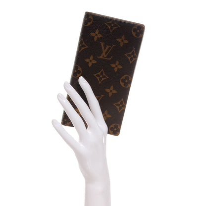 Louis Vuitton Monogram Porte Valeurs Checkbook Wallet 2 of 7