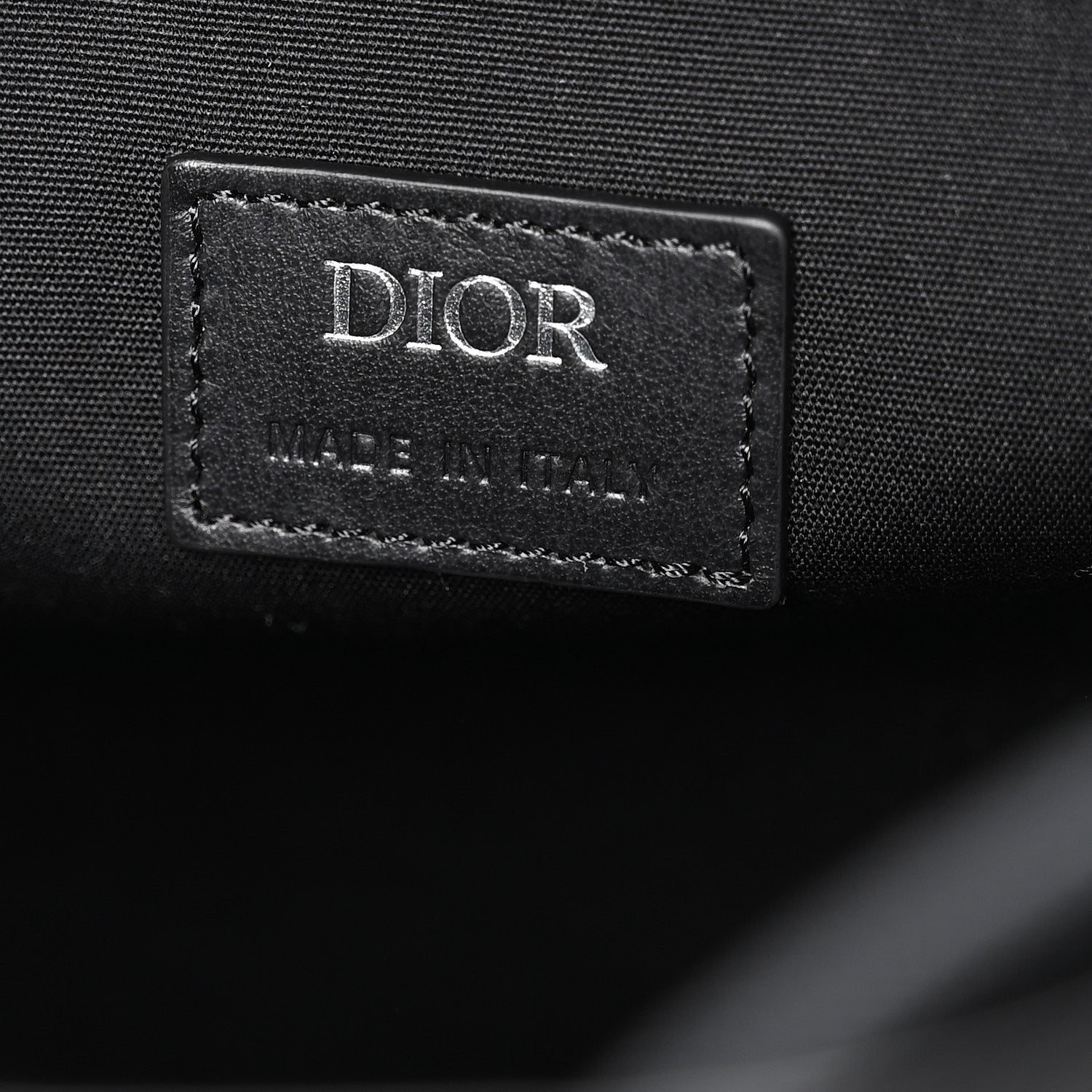 Christian Dior Canvas CD Diamond Hit The Road Backpack Black 6 of 10