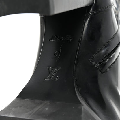 Louis Vuitton Glazed Calfskin Star Trail Ankle Boots 41 Black 7 of 8