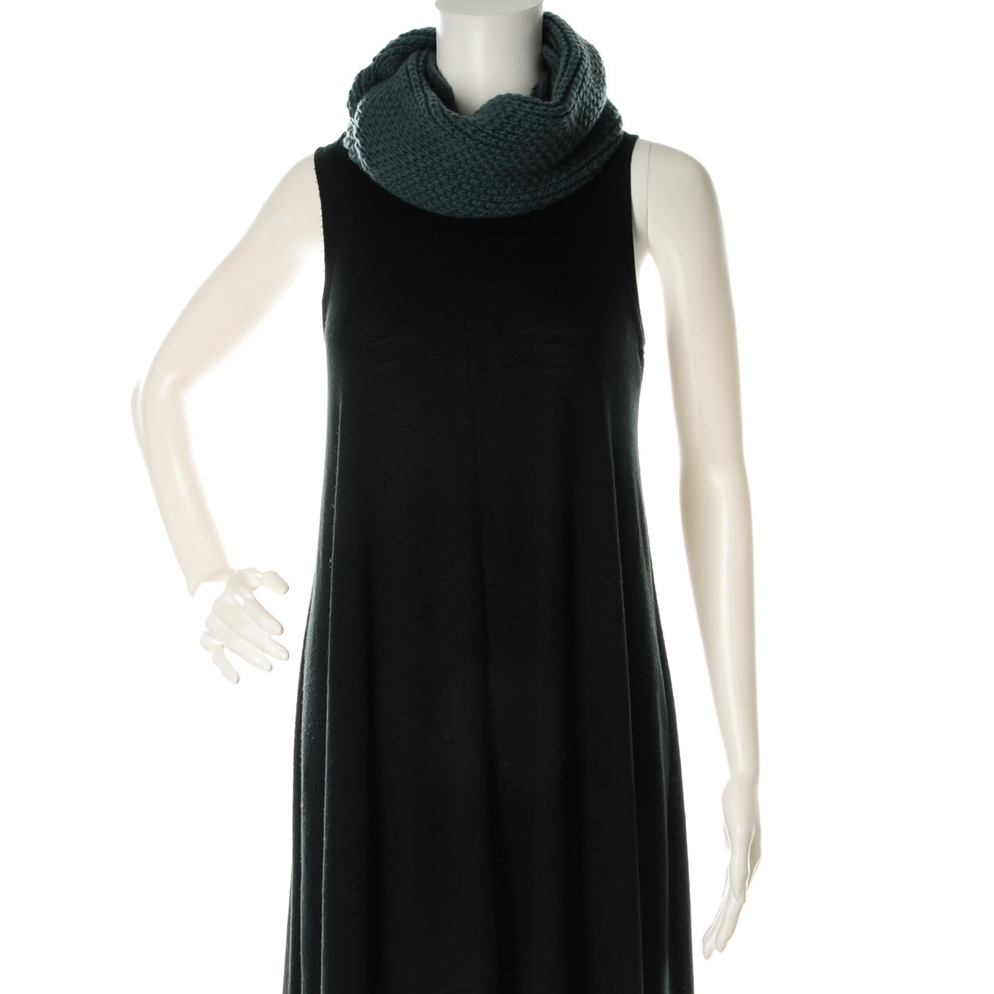 Woven Cashmere Infinity Scarf Petrol