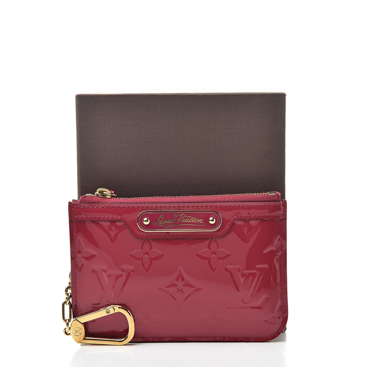 Louis Vuitton Vernis Key Pouch Rose Indien 9 of 9