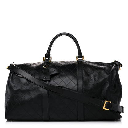 Chanel Calfskin Stitched Duffel Bag Black 1 of 20