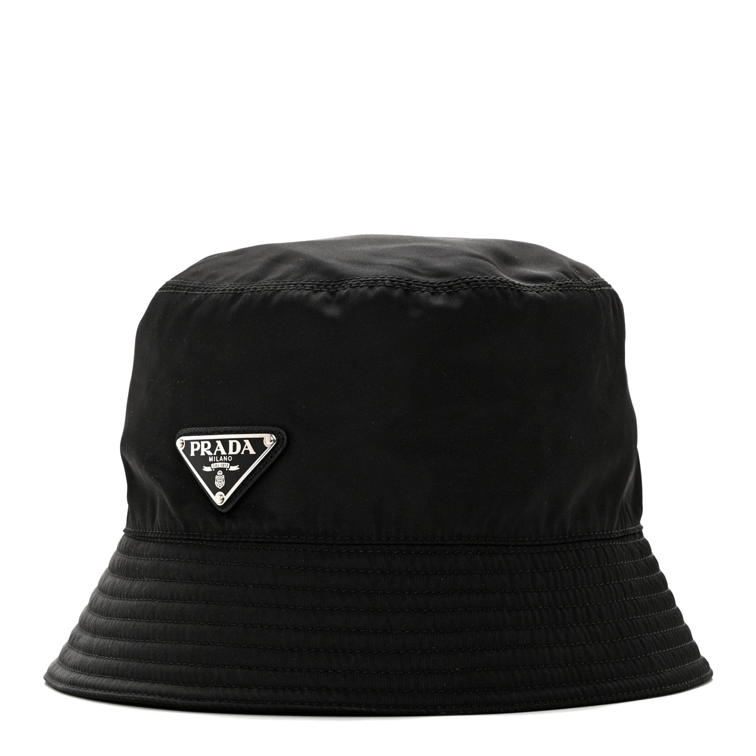 Prada Nylon Bucket Hat M Black 1 of 8