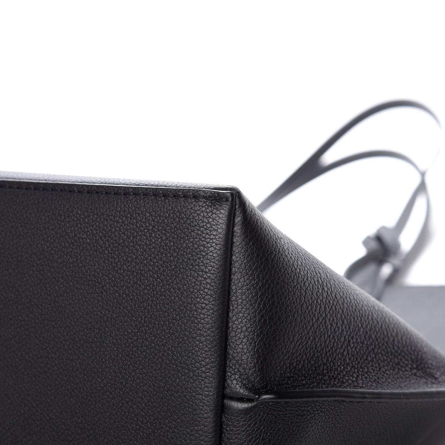 Calfskin Lockme Go Tote Black