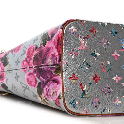 Louis Vuitton Metallic Monogram LV Garden Neverfull MM Silver 8 of 10