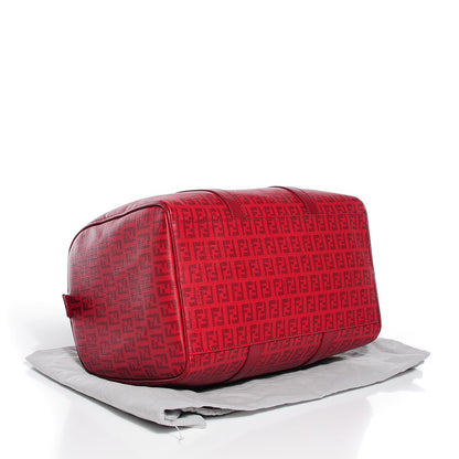 Fendi Zucchino Spalmati Vitello Medium Forever Boston Bordeaux Rubino 4 of 9