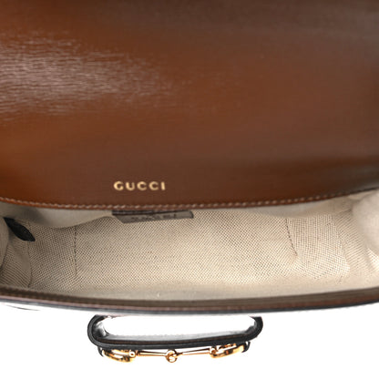 Gucci GG Supreme Monogram Web Mini Horsebit 1955 Shoulder Bag Beige Brown Sugar 6 of 11