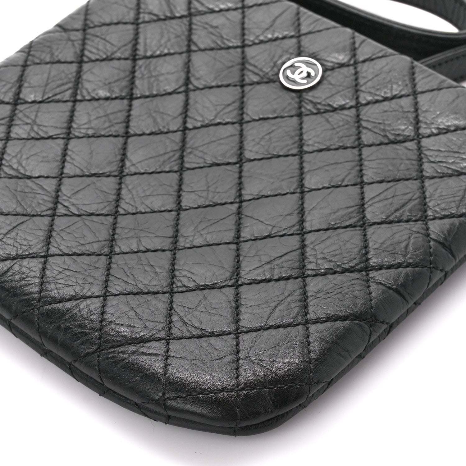 Chanel Aged Calfskin Quilted Crossbody Bag Black 13 of 13