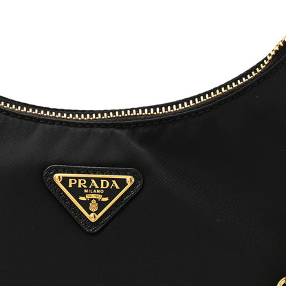 Prada Nylon Re-Edition 2005 Shoulder Bag Black 7 of 11